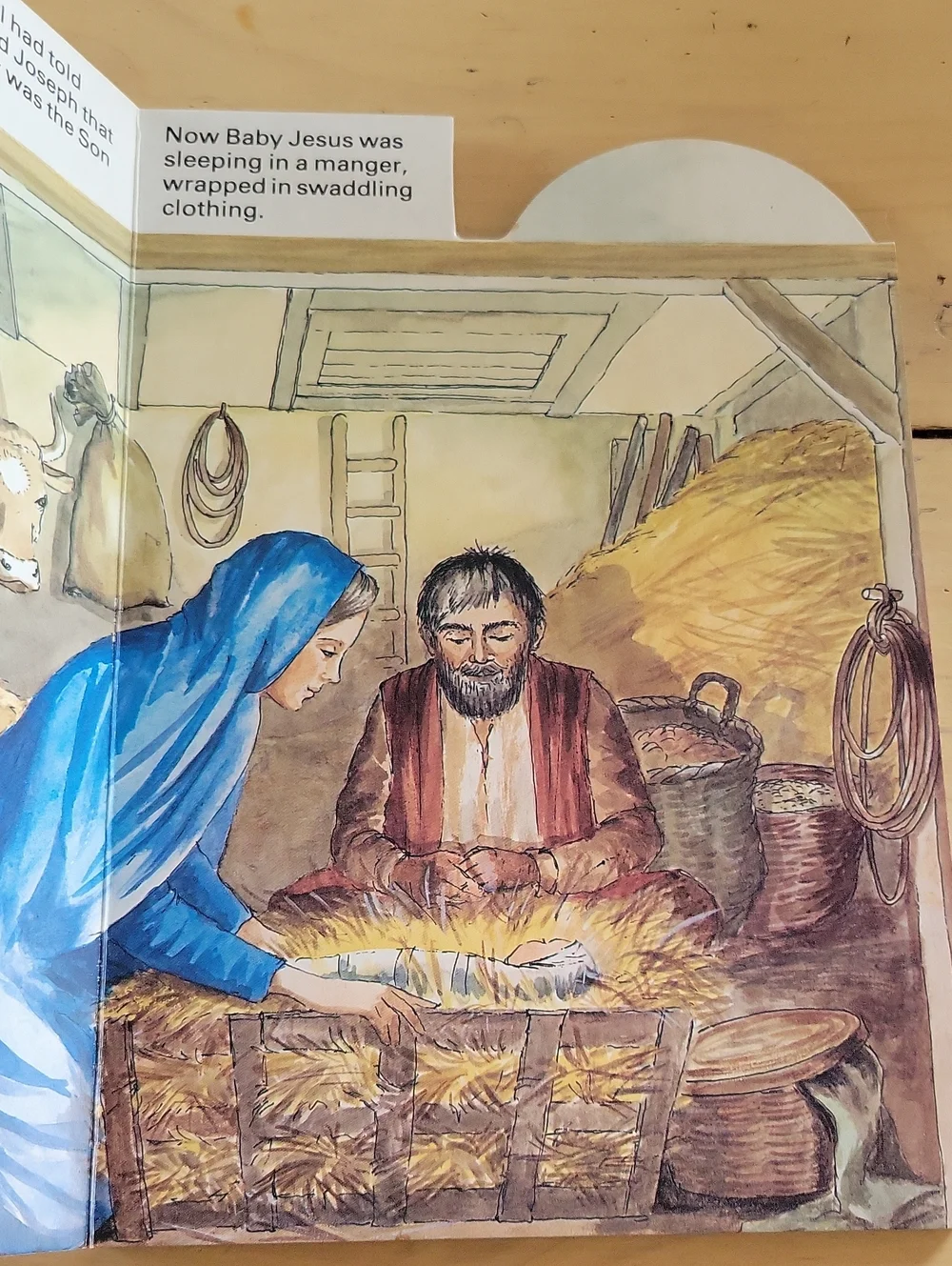 Authentic 1987 The Manger By Pam Mara Boardbook